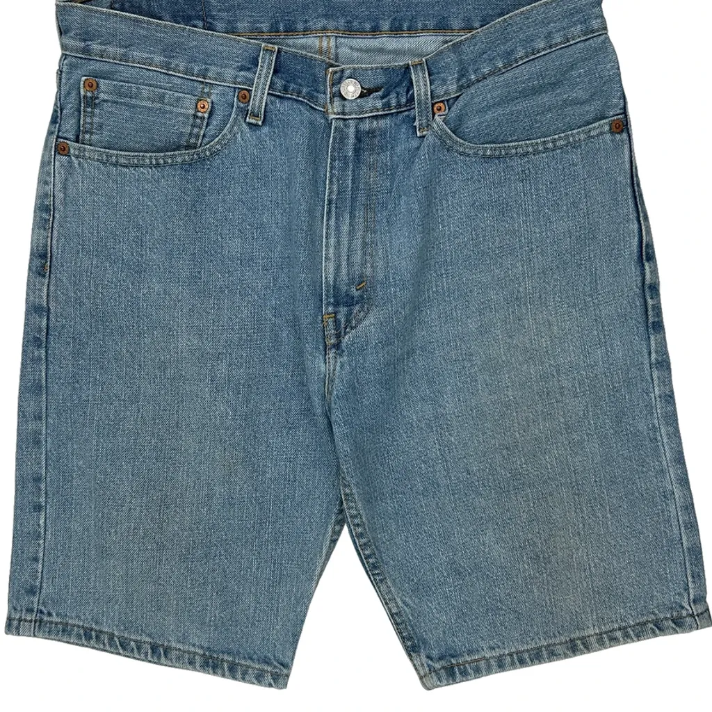 Levis Denim Shorts - 34W 11L Light Wash Cotton - Image 10
