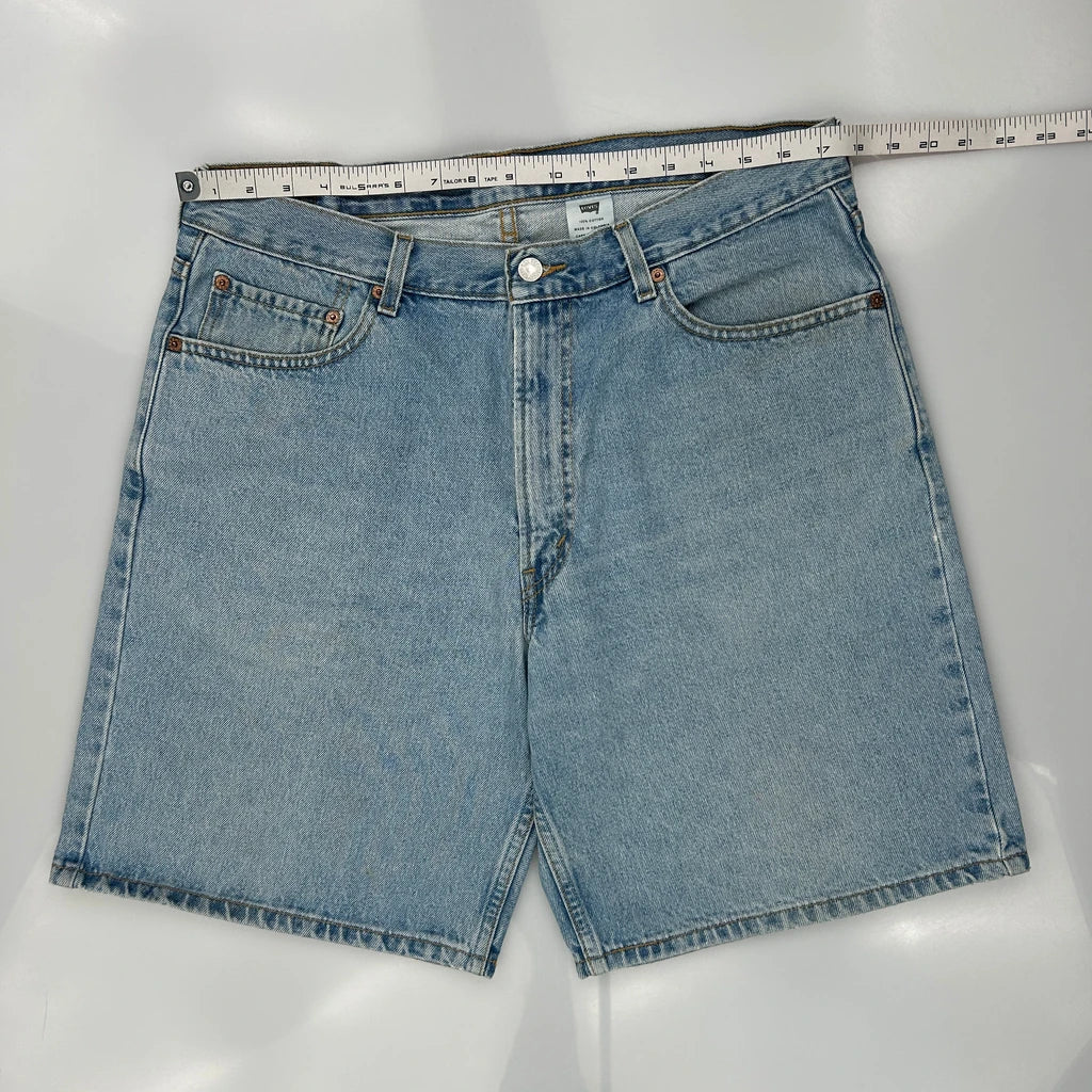 Levis Denim Shorts - 36W 9L Light Wash Cotton - Image 3