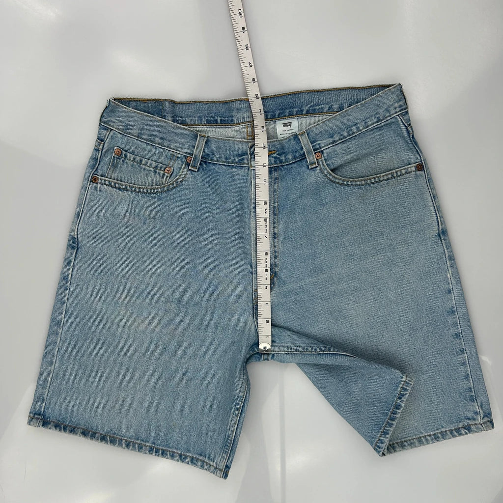 Levis Denim Shorts - 36W 9L Light Wash Cotton - Image 4