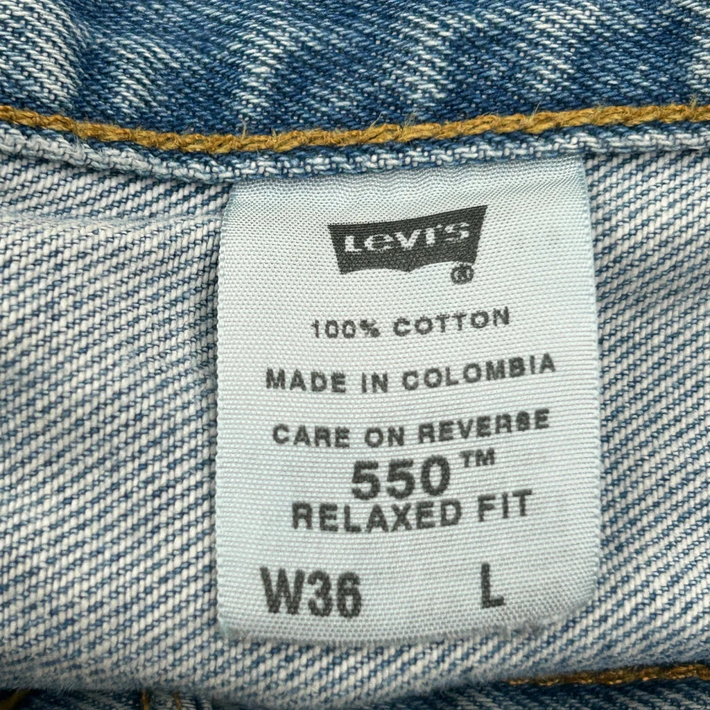 Levis Denim Shorts - 36W 9L Light Wash Cotton - Image 6