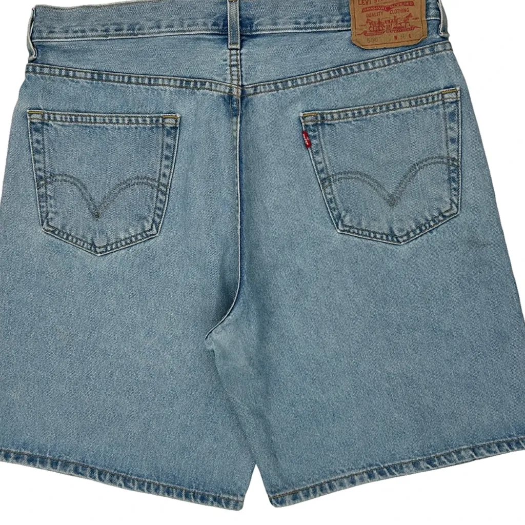 Levis Denim Shorts - 36W 9L Light Wash Cotton - Image 8