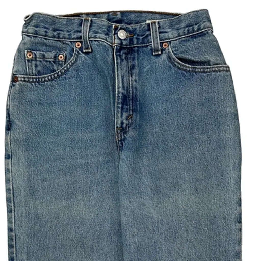 Made In USA Levis 550 Jeans - 27″ Waist Acid Wash Cotton - Image 7