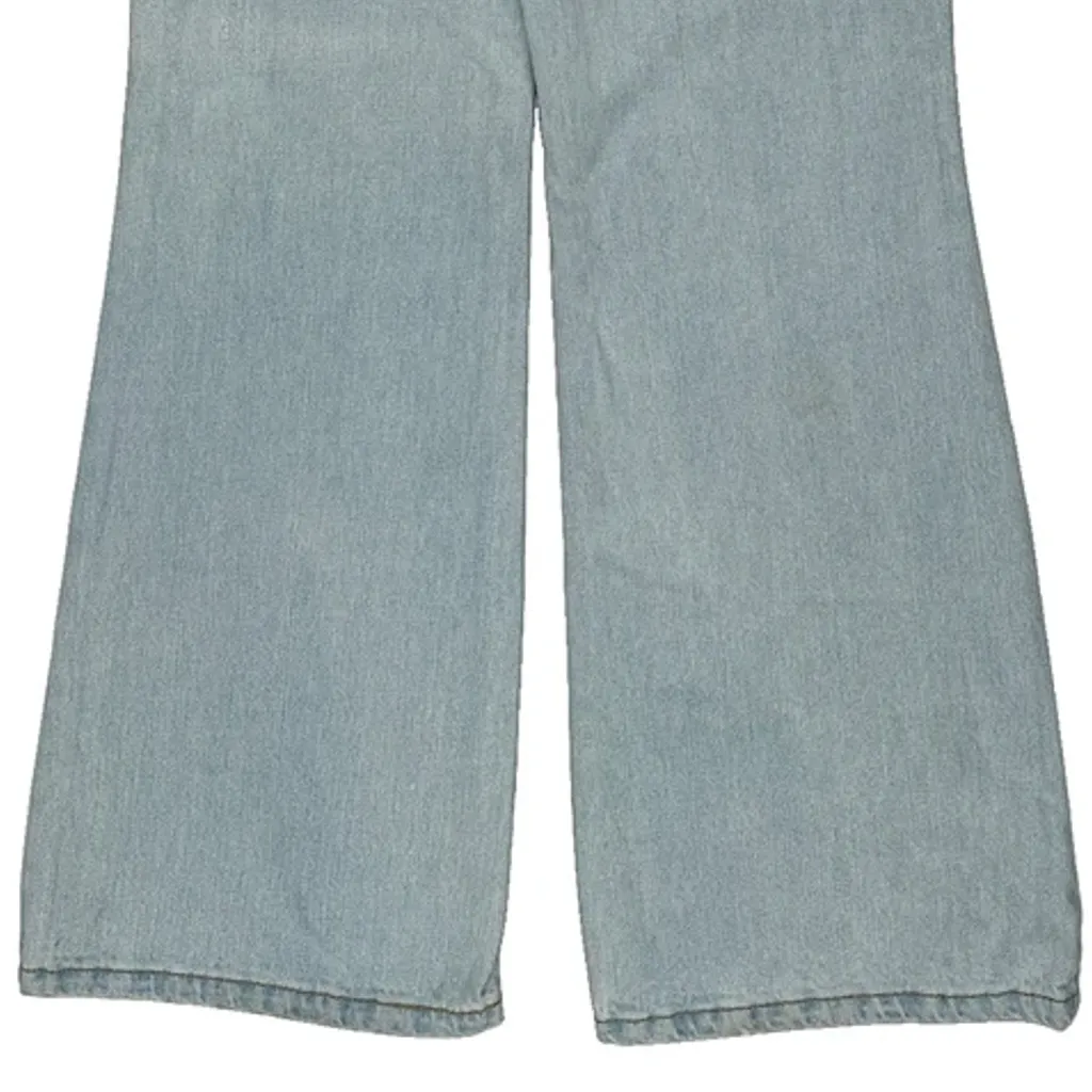 Made In USA Levis 521 Flared Jeans - 32W US 8 Light Wash Cotton - Image 9