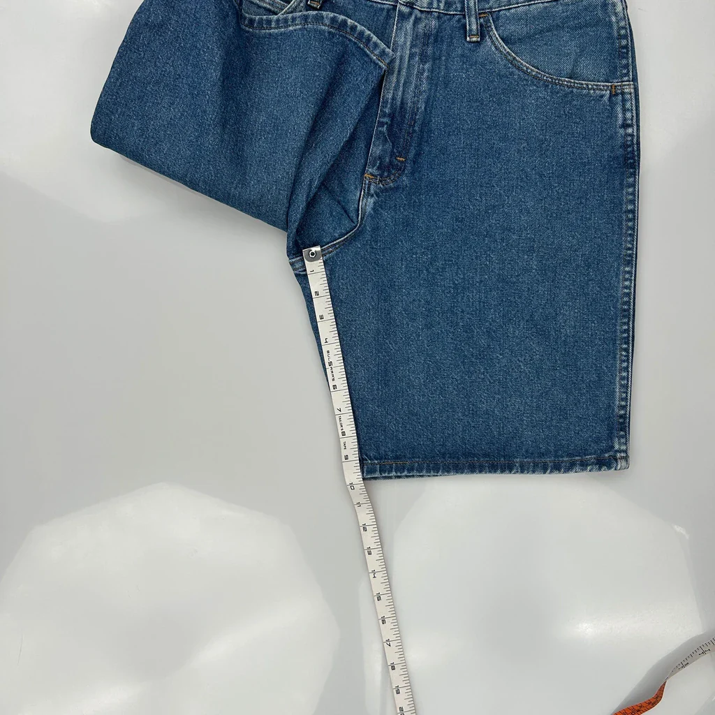 Wrangler Denim Shorts - 33W 9L Blue Cotton - Image 5