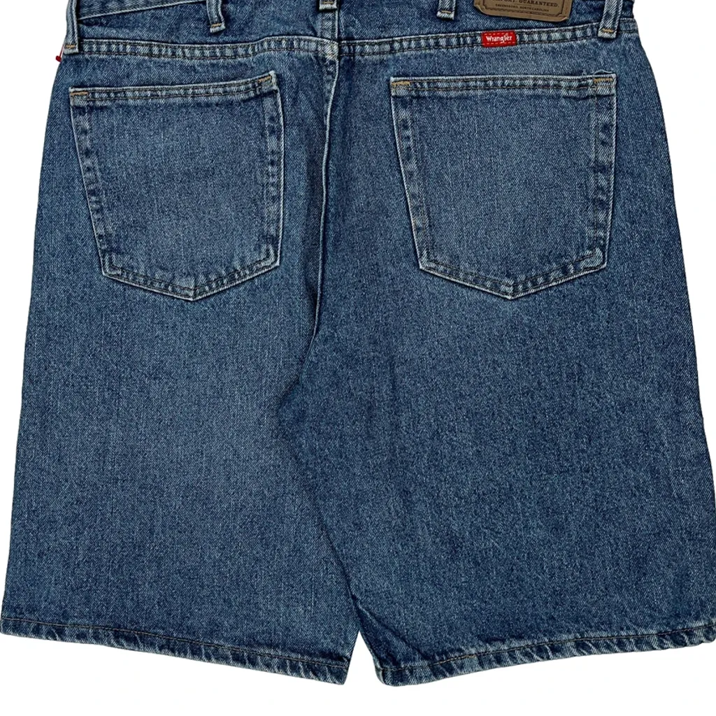 Wrangler Denim Shorts - 34W 11L Blue Denim - Image 6